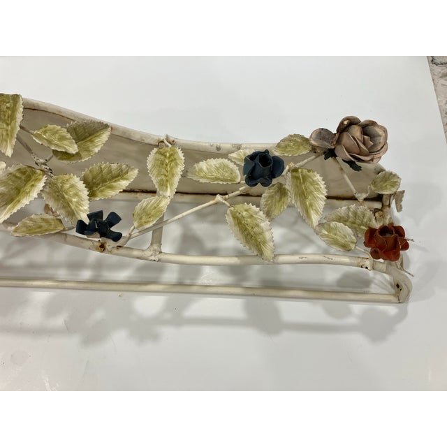 1950s Italian Tole Console Shelf For Sale - Image 10 of 10