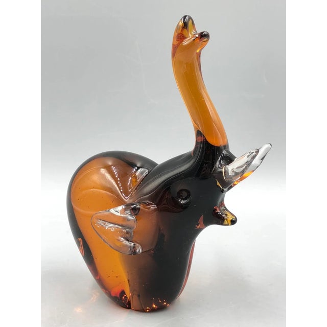 Mid-Century Murano Glass Elephant Figurine, 1950s For Sale - Image 11 of 11