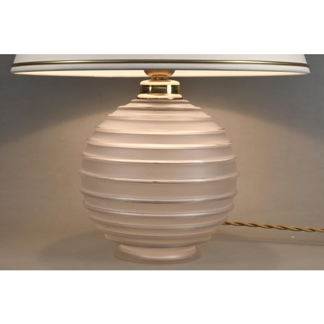French Art Deco Table Lamp by Georges Leleu 1930s France For Sale - Image 6 of 12