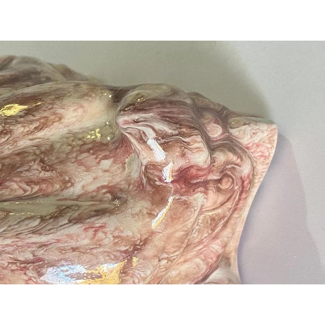 1960s Hollywood Regency Vide Poche Pink color Ceramic Ashtray, Italy, 1960s For Sale - Image 5 of 9