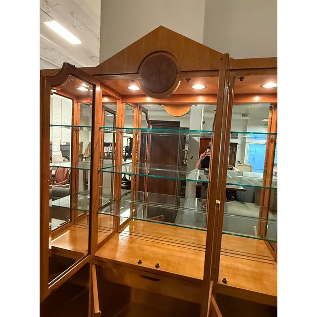 Hickory White Genesis Collection Biedermeier Style China Cabinet For Sale - Image 11 of 12