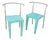Turquoise Dr. Glob Chair by Philippe Starck for Kartell, 1988, Set of 2 For Sale