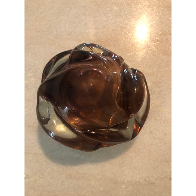 Vintage Mid Century Murano Gold Bowl For Sale - Image 10 of 11