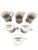 Ceramic Morris & Co Botanical Porcelain Mugs Featuring the "Lodden" Floral Design by William Morris - Set of 6 For Sale - Image 7 of 7