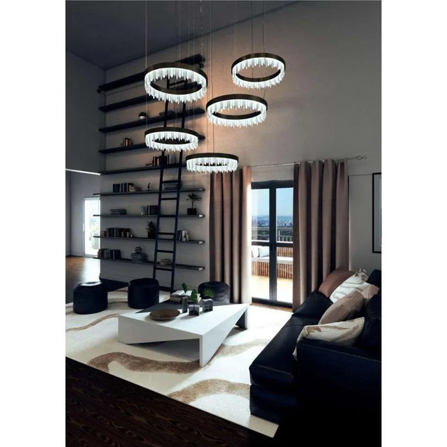 Metal Urano Copper 80 Pendant Light 1 by Italian Alabaster For Sale - Image 7 of 8