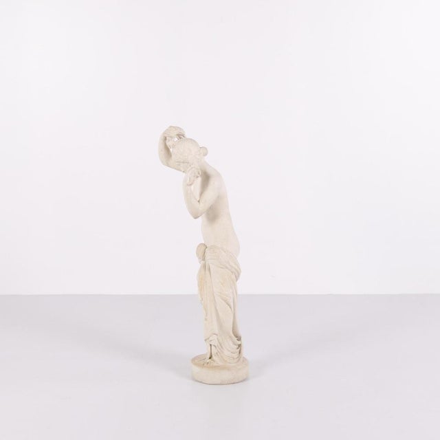 Sculpture of Partially Undressed Female Figure in Biscuit Porcelain, 1920s For Sale - Image 3 of 9