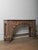 Rustic Late 20th Century Carved Wooden Console With Sculptural Floral Relief For Sale - Image 3 of 7