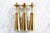 Metal Set of 3 Brass Candlesticks by Jens Quistgaard Dansk Design Denmark 1960s, Set of 3 For Sale - Image 7 of 11