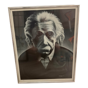 1970s Ben Wilcox E= Einstein Lithograph Ap Artist Proof 23x 28” Signed