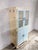 Blue Vintage Painted Kitchenette Pantry Cabinet, 1940s For Sale - Image 8 of 13