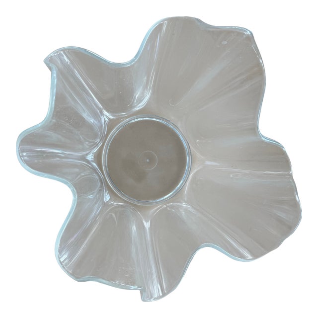 1970 Acrylic Abstract Bowl For Sale