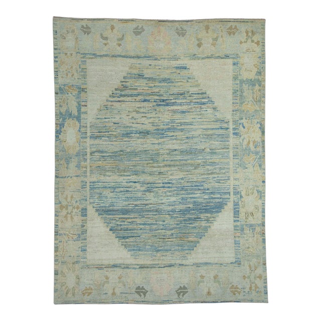 Turkish Oushak Rug 8'8" x 11'5" #18537 For Sale