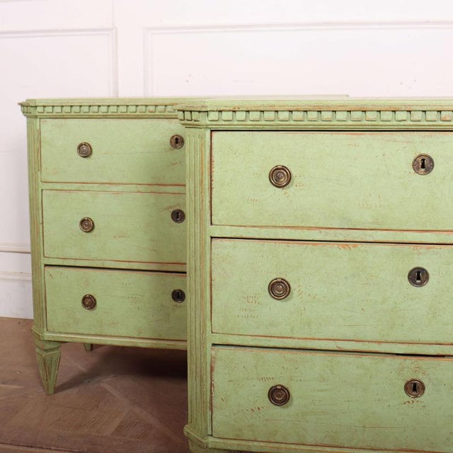 Vintage Swedish Commodes in Pine, Set of 2 For Sale - Image 4 of 13
