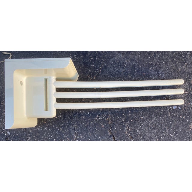 Ivory Memphis Group Style Wall Mounted Textile Rack / Towel Rack / Scarf Display For Sale - Image 8 of 8