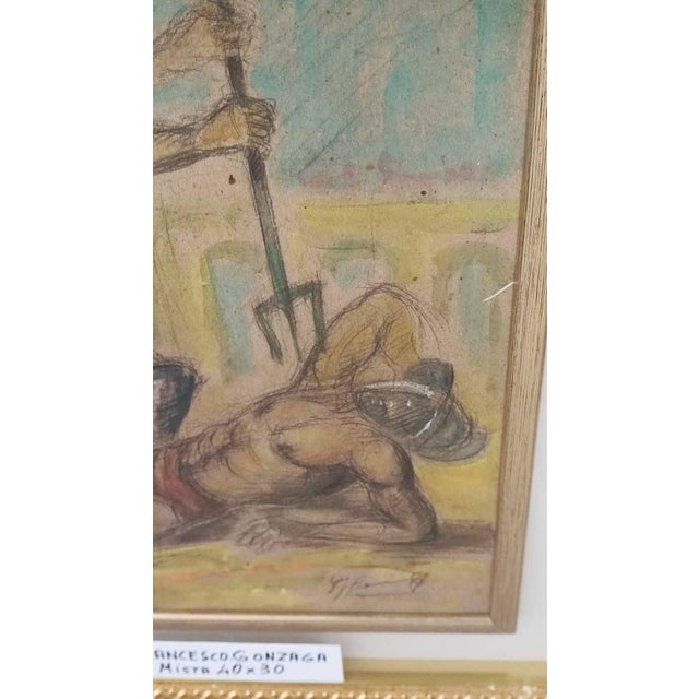 Giovan Francesco Gonzaga, Untitled, Mixed Media on Canvas, Framed For Sale - Image 3 of 12