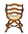 Wood European Walnut Gondola Chairs - A Pair For Sale - Image 7 of 13