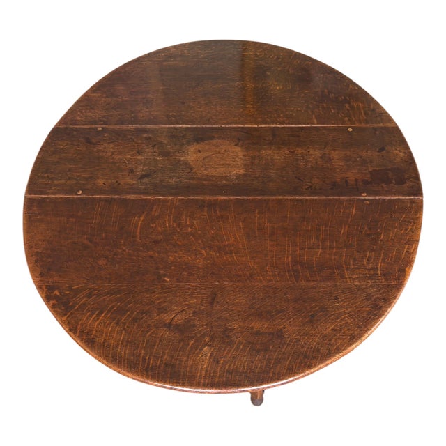 17th Century William & Mary Oak Gateleg Dining Table from Elaine Phillips Provenance, 1690 For Sale - Image 5 of 16