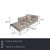This Walter Knoll Jaan Living suite is an absolute highlight for lovers of high-end design, combining architectural rigor...
