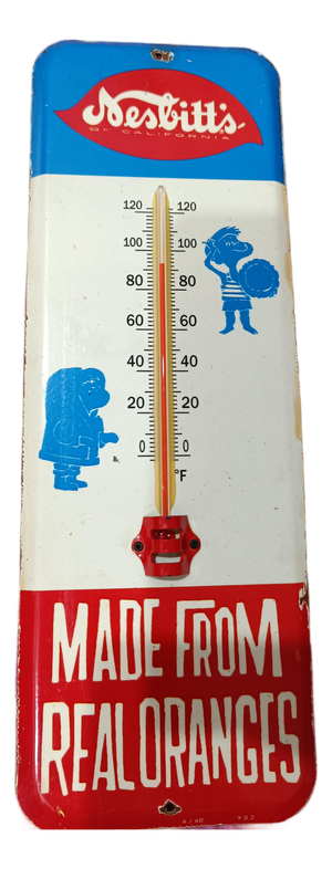 Premium Vintage Style Nesbitt's of California Orange Soda Advertising Thermometer Sign
