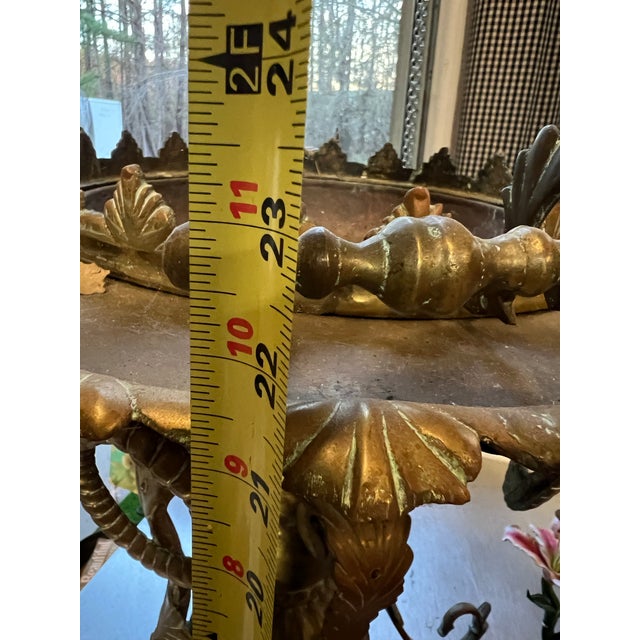 Large Vintage Brass Detailed Samovar and Decorative Stand, Champagne Bucket, Bowl For Sale - Image 10 of 12