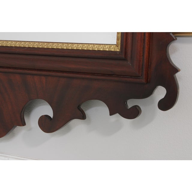 Wood Councill Craftsmen Chippendale Mahogany Mirror For Sale - Image 7 of 13