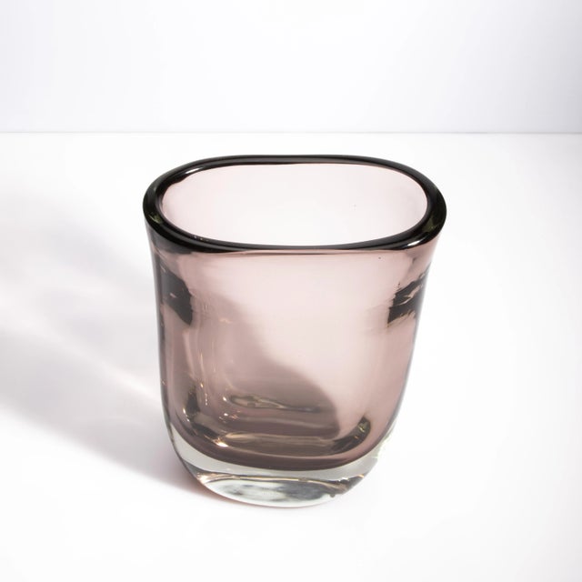 2020s Hand Blown Murano Vase Massiccio Smoky For Sale - Image 5 of 11