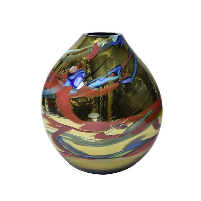 Murano Glass Vase from Alberto Dona For Sale - Image 4 of 5