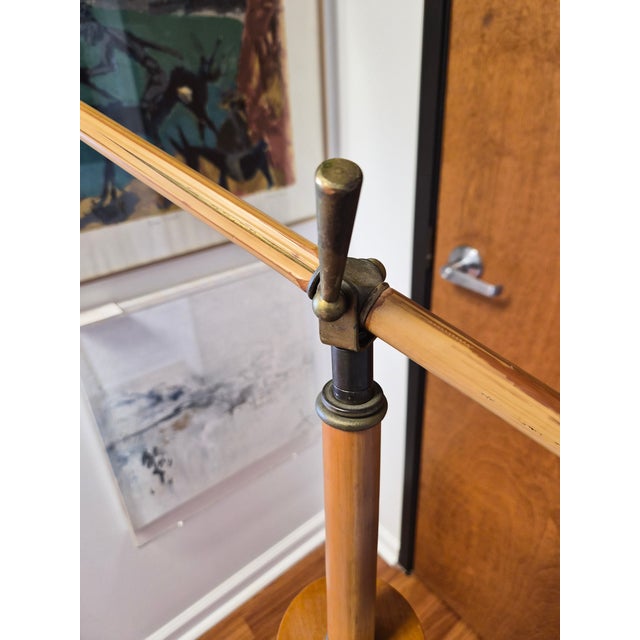 Mid-Century Modern Mid-Century Bamboo Tripod Floor Lamp For Sale - Image 3 of 11