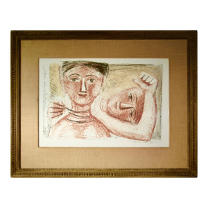 Massimo Campigli, 1895-1971 La Collana Ii 1952 Reproduction Print