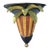 Vintage Palm Beach Regency Striped Painted Metal Palm Tree Wall Bracket / Shelf For Sale