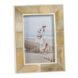 Bastia Natural Horn & Bone Photo Frame, 4" x 6" For Sale