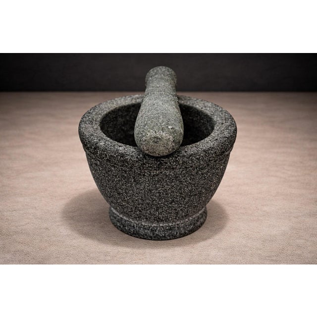 Molcajete in Volcanic Stone, Taller Maya, 2016 For Sale - Image 13 of 14
