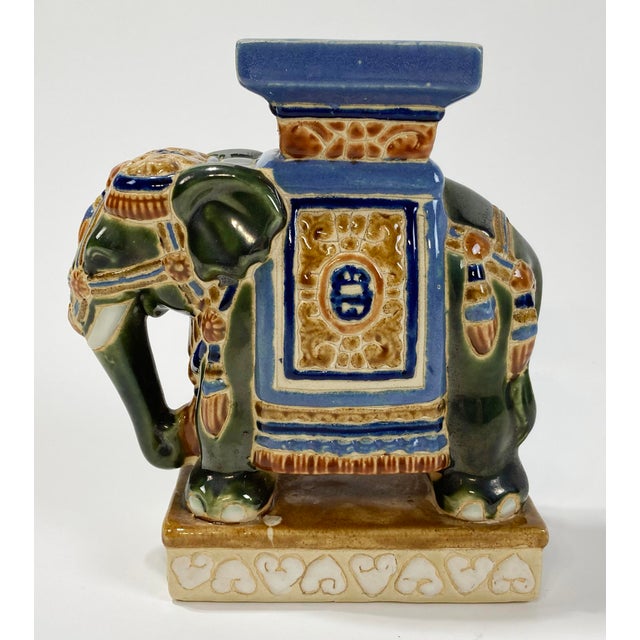 Vintage Ceramic Elephant Stand or Riser For Sale - Image 4 of 8