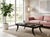Vintage Black Slayed Legs Rectangular Low Coffee Table For Sale - Image 9 of 13