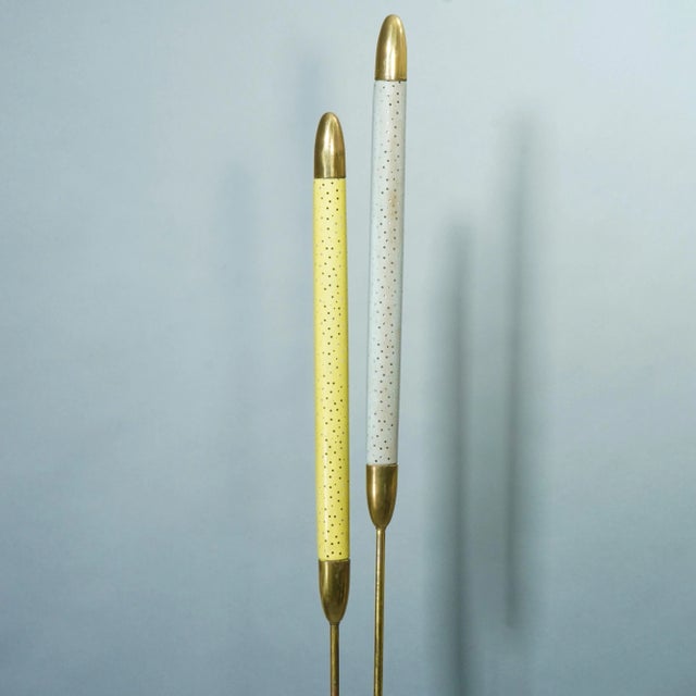 For sale is a floor lamp by Hillebrand Leuchtmittelfabrik. Design: Ernest (Hofmann) Igl. The item shows signs of wear due...