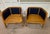 Navy Blue Pair of Baker McGuire Resort Teak Schooner Lounge Chairs With Ottoman For Sale - Image 8 of 10