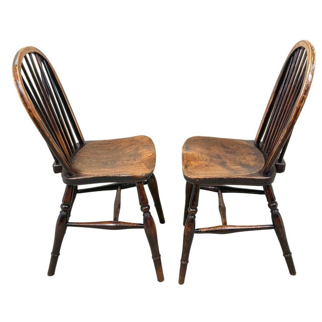 Wood Antique Kitchen Farmhouse Dining Chairs, 1840, Set of 6 For Sale - Image 7 of 17