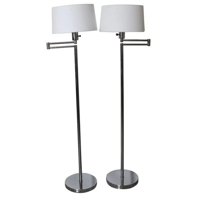 Chapman Adjustable Floor Lamps - a Pair For Sale - Image 13 of 13