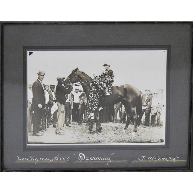 Features is a stunning 1925 sterling silver Latonia horse race cup. The Latonia race track is located in Latonia,...