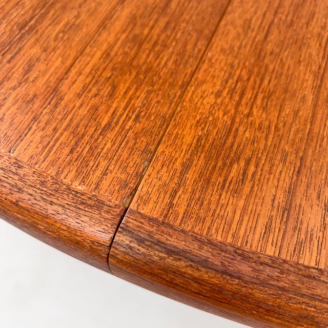 Round Teak Dining Table with Extension by Svend Åge Madsen, 1960s For Sale - Image 11 of 15