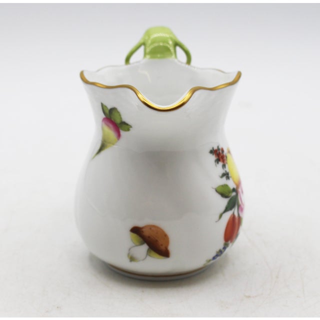 Herend Vintage Herend Printemps Pattern Porcelain Cream Jug For Sale - Image 4 of 11