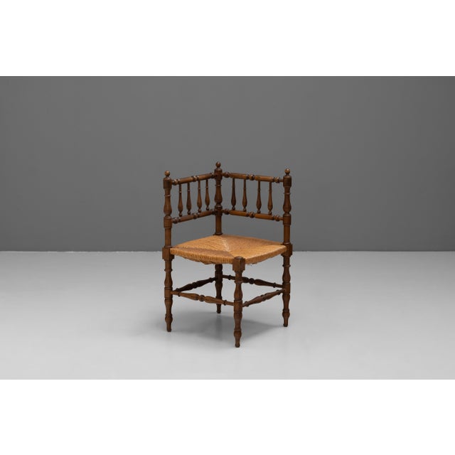 Vintage Corner Chairs, 1920s, Set of 2 For Sale - Image 4 of 8