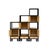 This striking Oriental Black Rim Natural Wood Narrow Storage Display Bookcase Cabinet is a unique and functional piece...