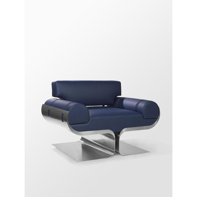 Arès armchair by roche & frères numbered with certificate of authenticity. Dimensions: d 83 x w 110 x h 76 cm. Materials:...