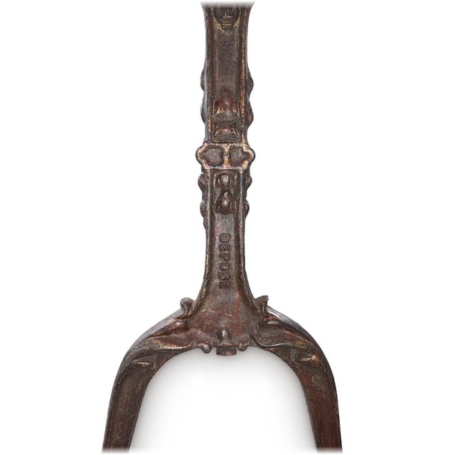 Late 19th Century Iron Table With Marble Top For Sale - Image 5 of 6