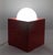 Red Red Ceramic Table Lamp by Enzo Bioli for Il Picchio, Italy, 1960s For Sale - Image 8 of 10