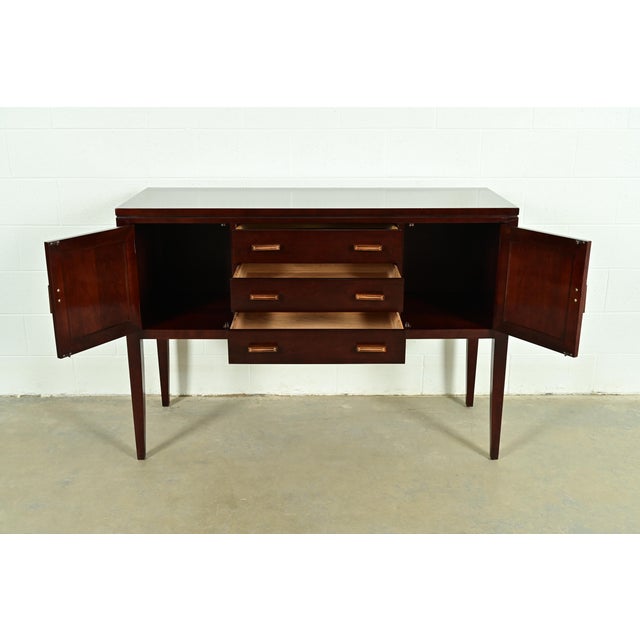 Stickley Arts & Crafts Shaker Cherry Wood Sideboard Buffet For Sale In South Bend - Image 6 of 17