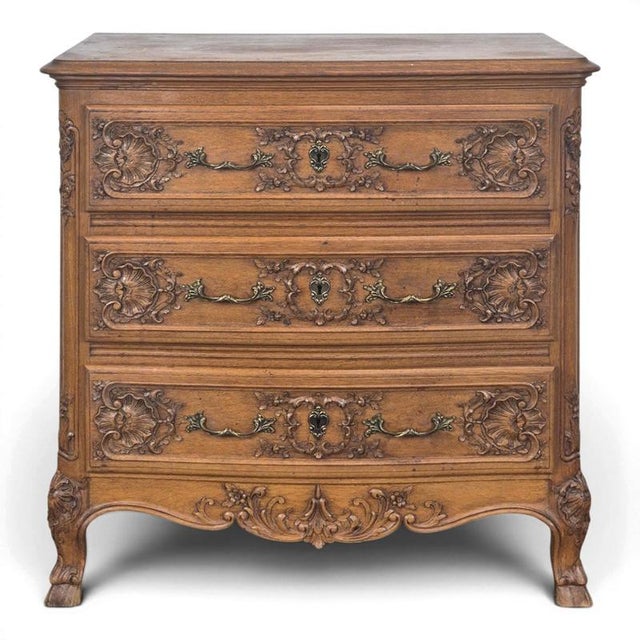 Louis XIV Style Liège Commode in Oak For Sale - Image 9 of 9