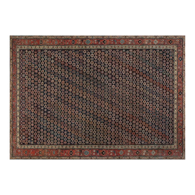 Magnificent 19th Century Oversized Northwest Persian Rug with Allover Rosette Design For Sale