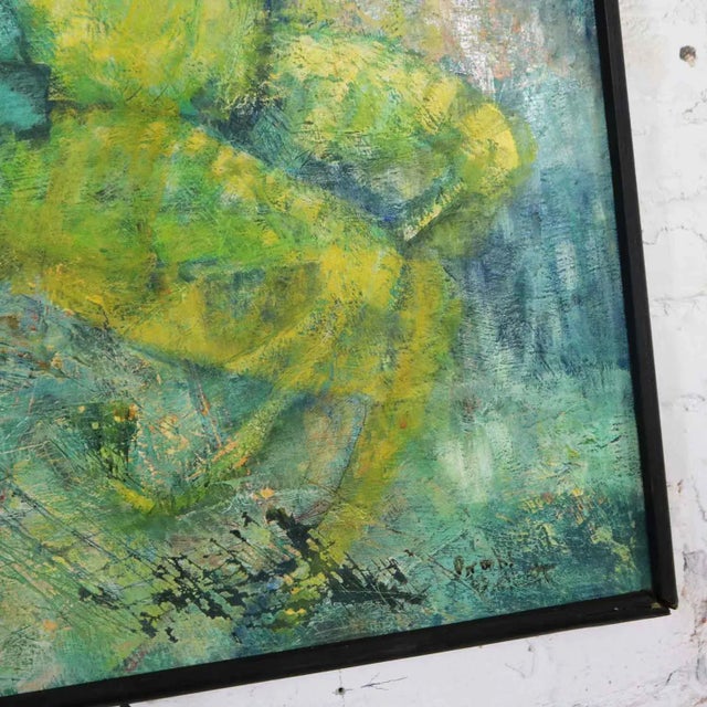 Vintage Impressionist Painting of Children on Horseback by Brooks Woollcott Powell For Sale - Image 10 of 13